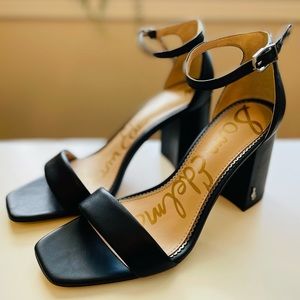🔥NWT Sam Edelman Daniella Black Leather Heels